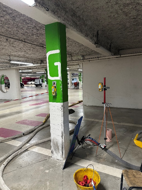 Chantier du parking du centre commercial
