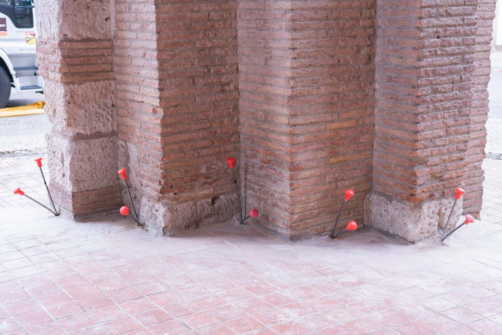Installation des canules d'injection