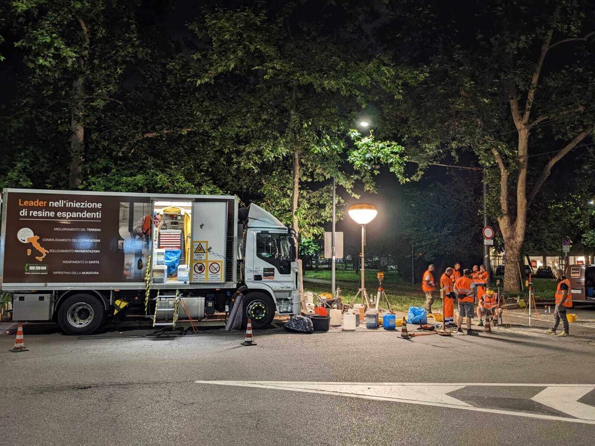 Camión taller de Uretek