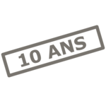 Icone Garantie décennale Blanche & grise