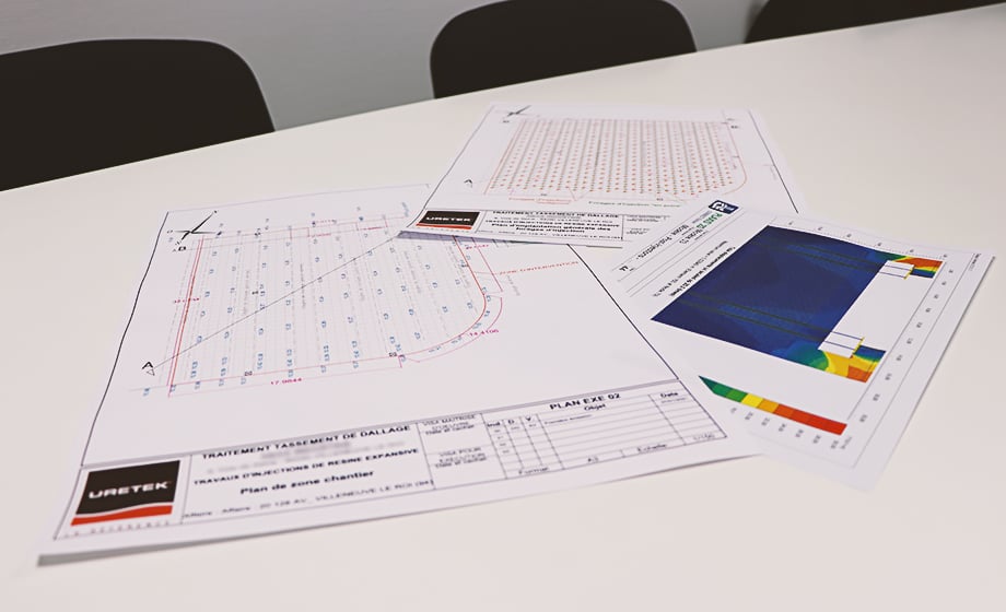 plans et papiers générés par notre bureau d'études