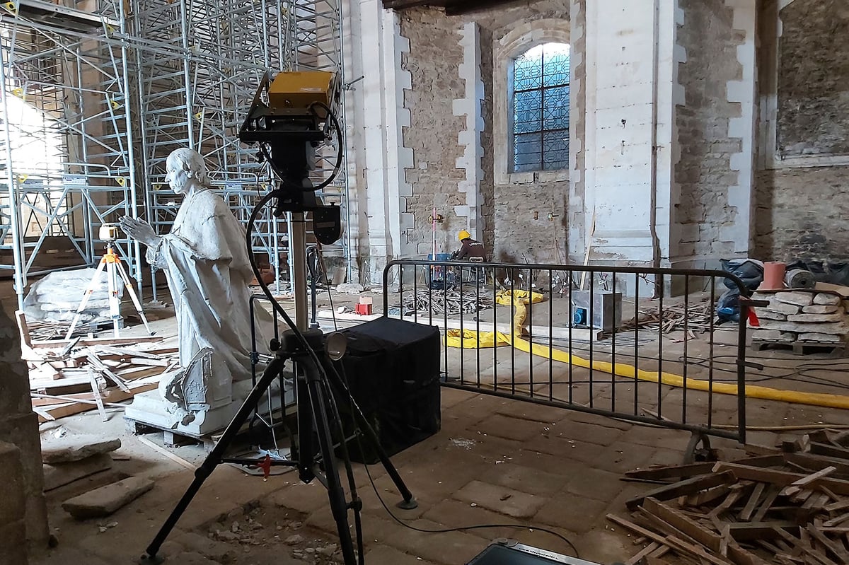Suivi radar 3D mis en place au sein de la Chapelle St Yves de VANNES 