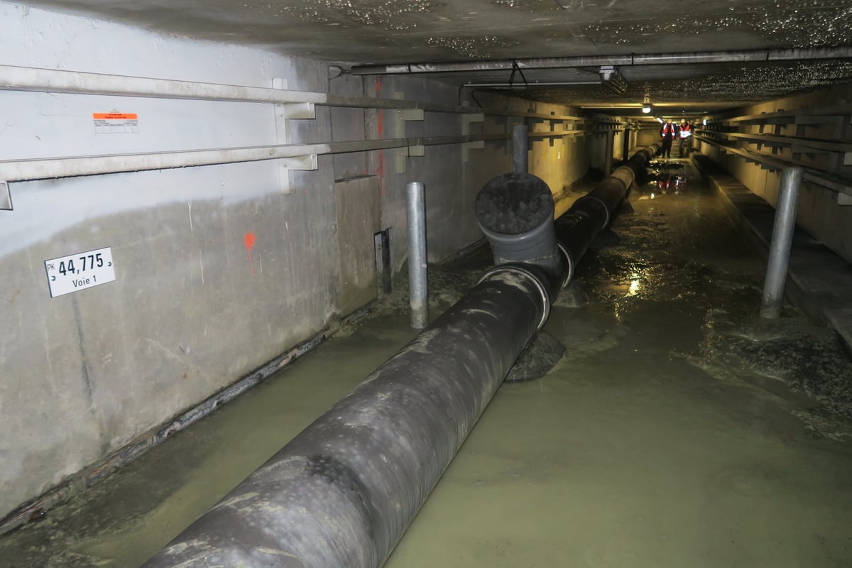 Imperméabilisation d'une galerie technique souterraine par URETEK à la gare RER A de Noisiel 
