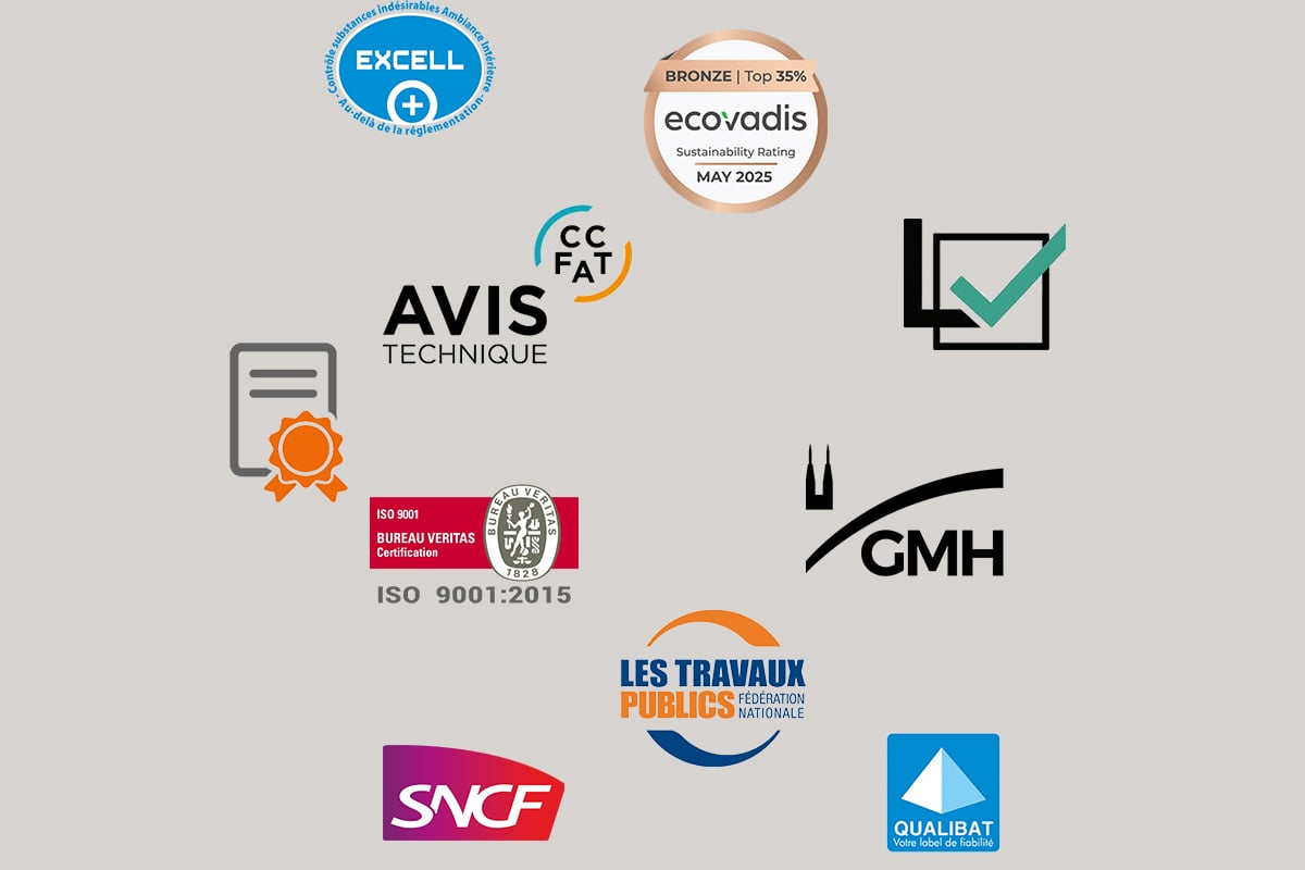 Certifications Uretek France sans ombre