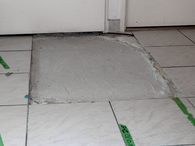 Carrelage sonne vide