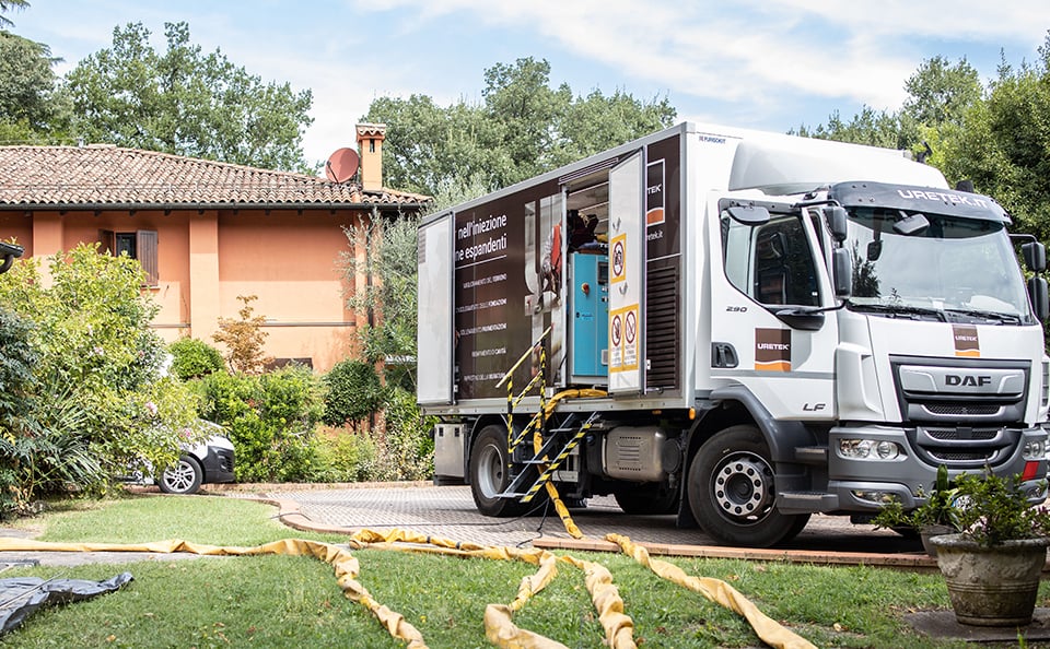 Arrivée sur le chantier