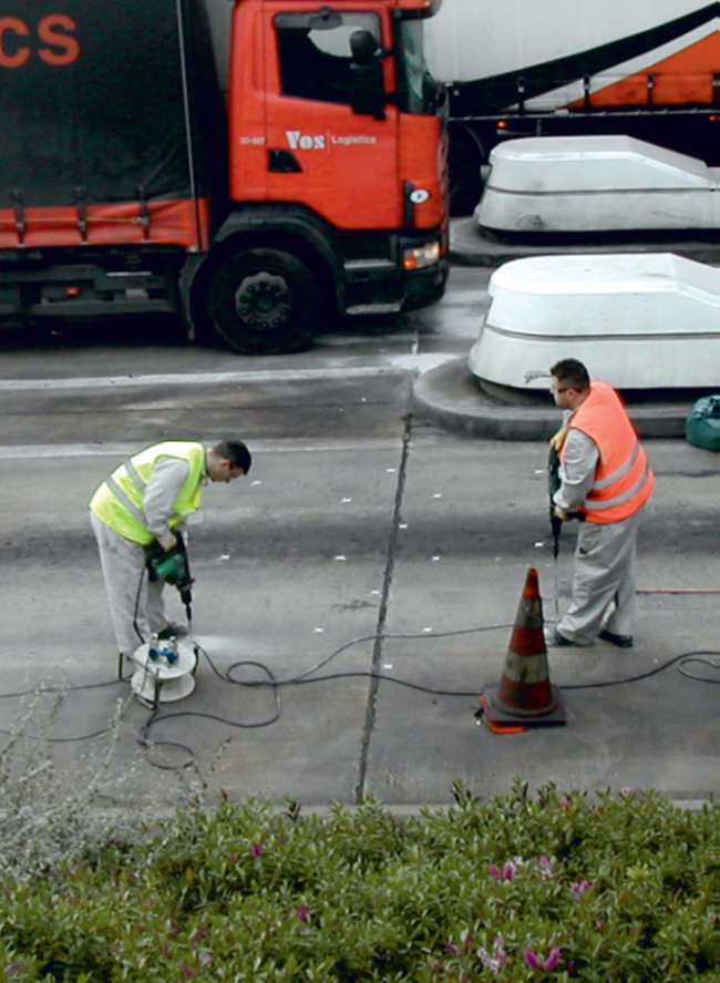 Percement des trous d'injection