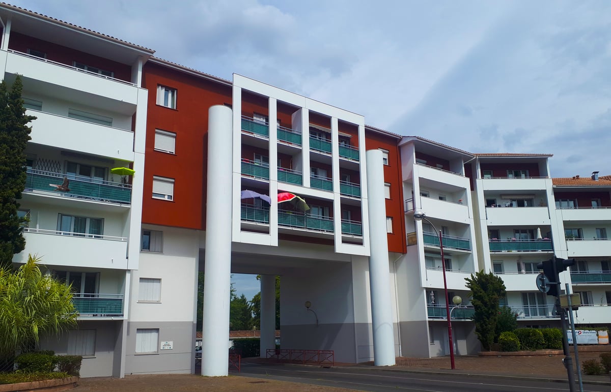 photo de la residence des fauvettes victime d'un affaissement du sol