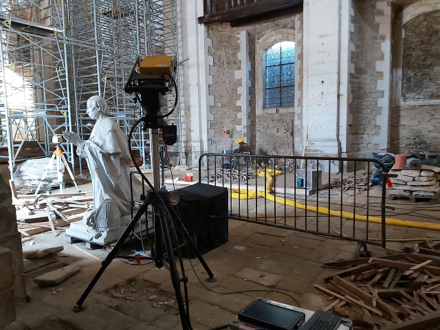 Photo du radar 3d lors de l'intervention d'URETEK à Vannes