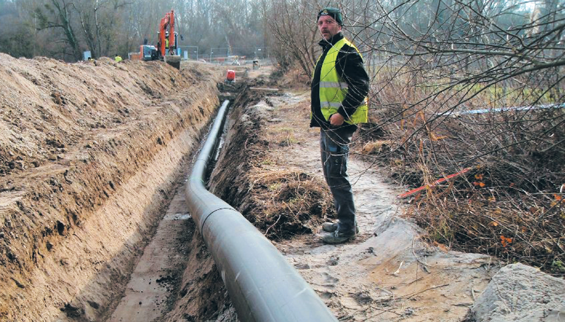Canalisation sous rivière