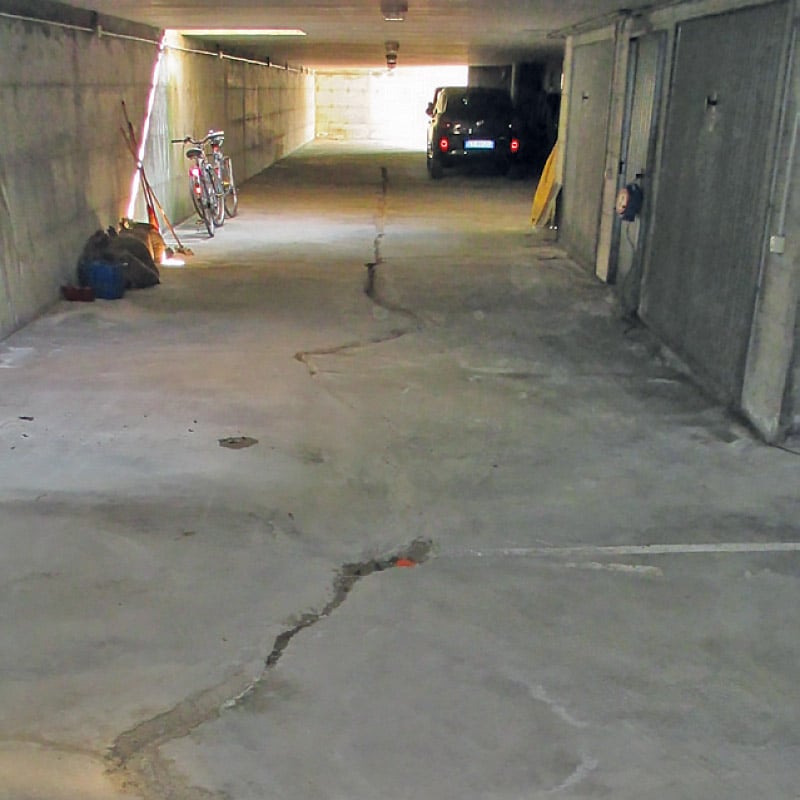 Photo d'une fissure longitudinale